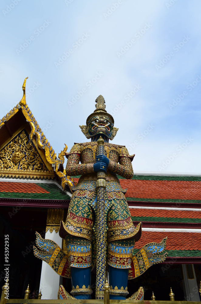 Giant in Thai temple