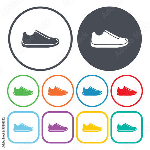 Vector illustration of  shoes icon