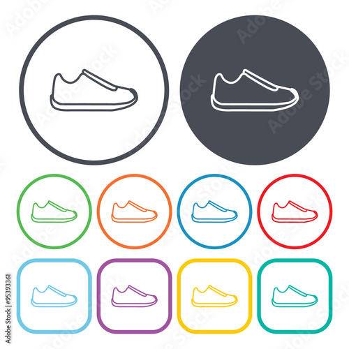 Vector illustration of  shoes icon