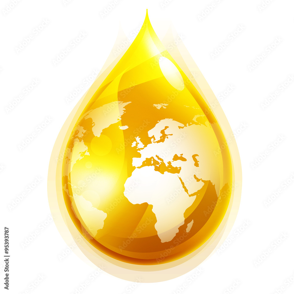 Fototapeta premium Oil drop