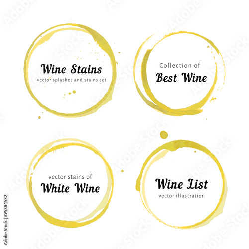 White Wine stain circles