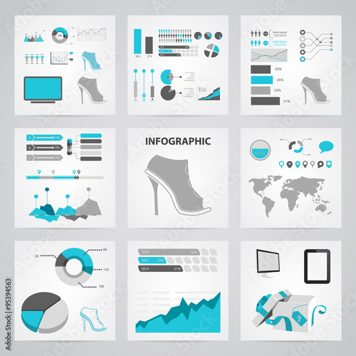 Vector illustration of shoes icon