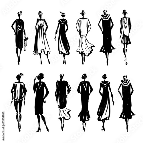 Beautiful Woman silhouette. 