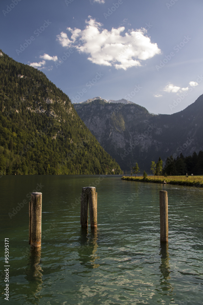 Obraz premium Koenigssee lake close to Berchtesgaden, Germany, 2015