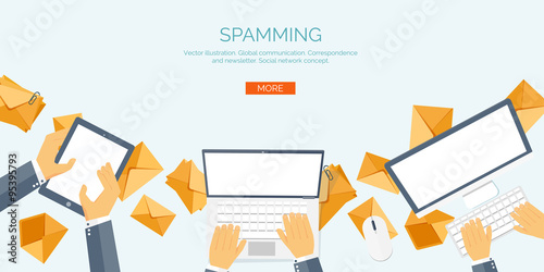 Vector illustration.  Global communication. Social network ,chatting. Emailing and sms. Web calls. Internet