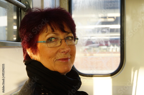Photography Fahrgast in der berliner S-Bahn