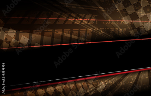 Racing square background, vector illustration abstraction in racing car track