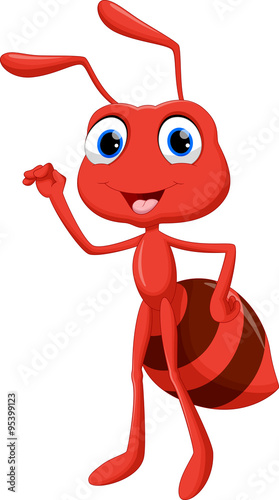 Illustration of cute ant cartoon