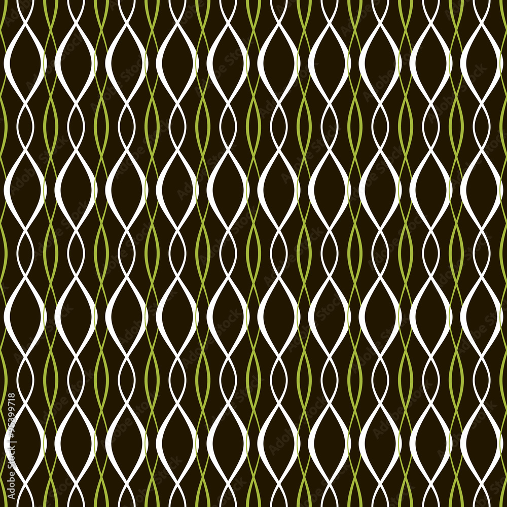 Fototapeta premium Elegant seamless pattern of interlacing threads