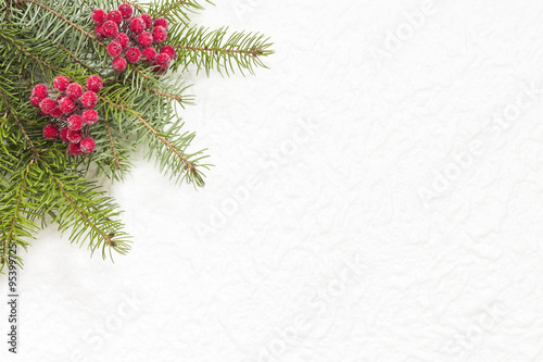 Świąteczna dekoracja na białej teksturze