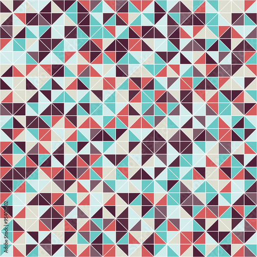 Geometric seamless pattern of triangles