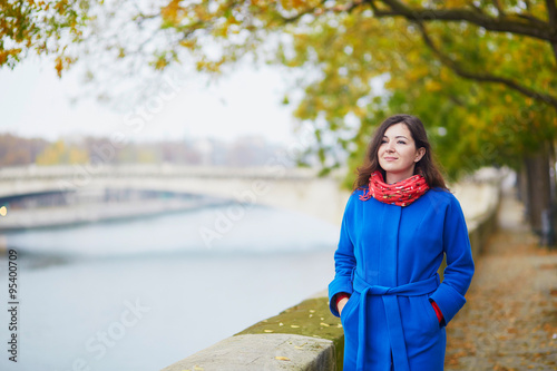 Beautiful tourist in Paris on a fall day © Ekaterina Pokrovsky
