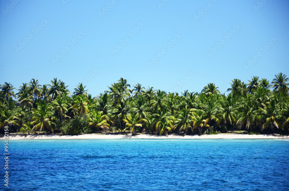 Beautiful landscape of exotic tropical island Beautiful landscape of exotic tropical island