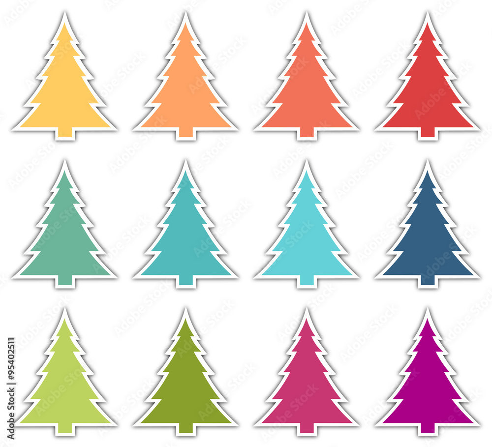 Obraz premium Icône sapin de Noël