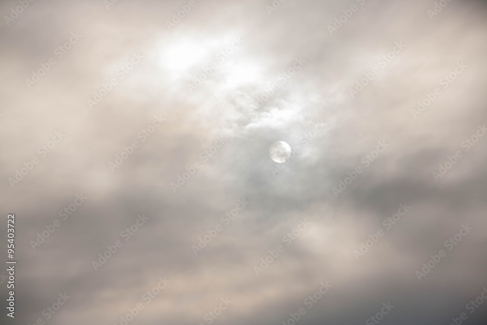 Dark sky before the rain