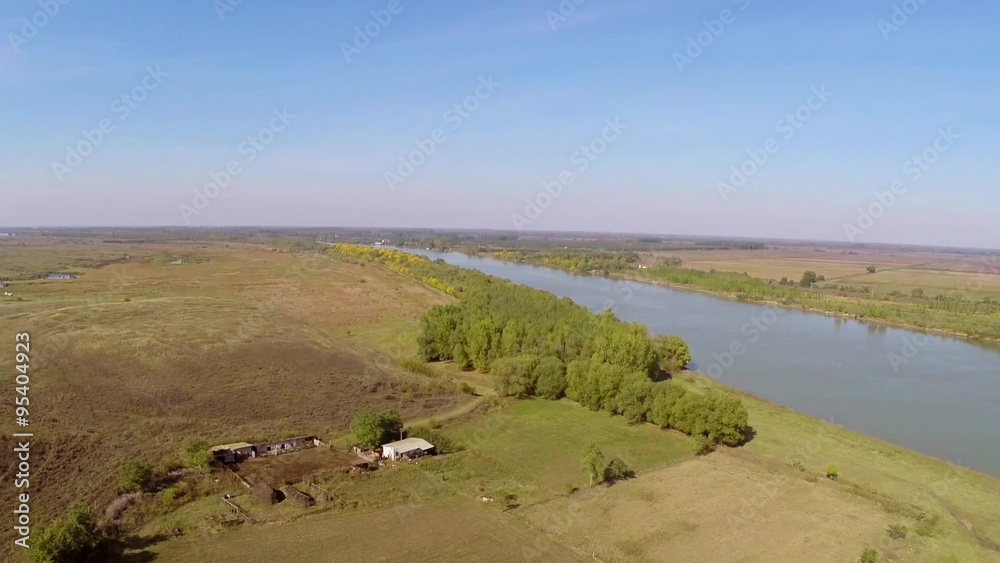 Uncovered ruins of a roman castrum along the Danube floodplain,aerial view. Castra Salsovia. Uncovered ruins of a roman castrum along the Danube floodplain,aerial view. Castra Salsovia.