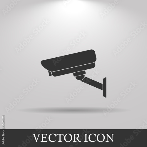 vector illustration silhouette of surveillance cameras.