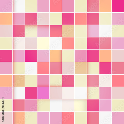 Retro Pink Pastel Square Background