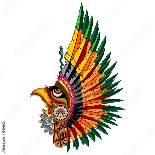 Aztec Eagle Warrior Mask