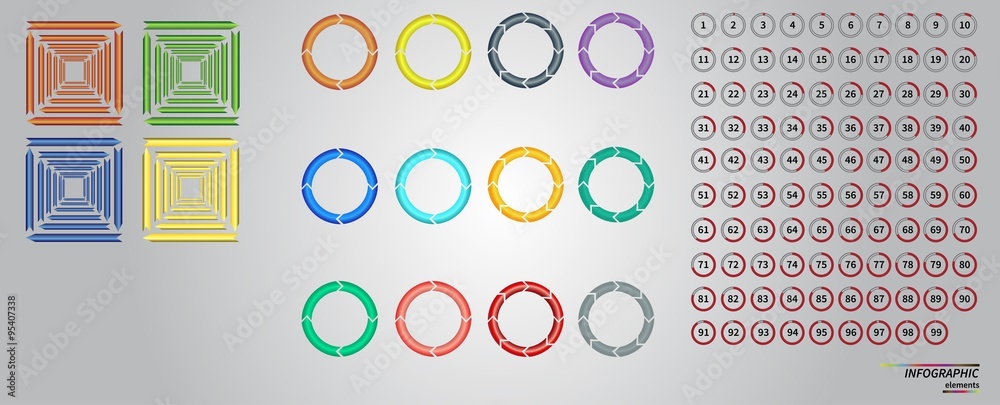 Vector Template for cycle diagram, graph, presentation and round chart