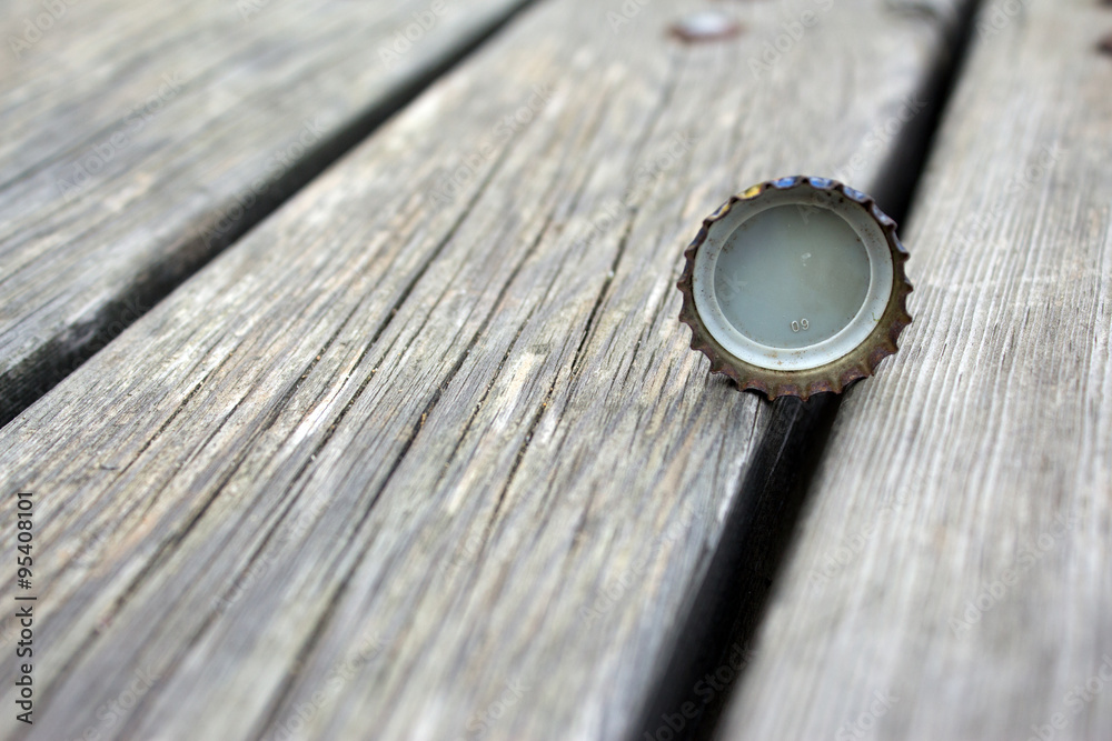 rusty bottle cap