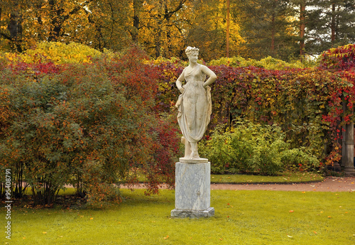 golden autumn in Catherine park, Tsarskoye Selo