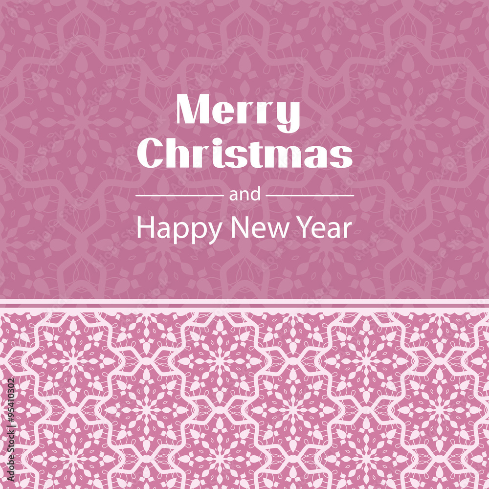 Christmas greeting card. Abstract Happy New Year background. 