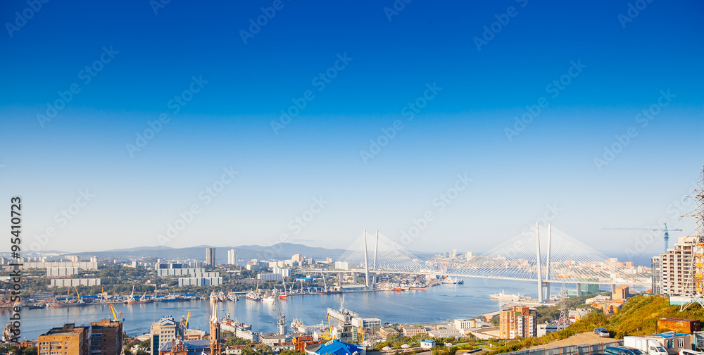  Bridge in Vladivostok city, Russia