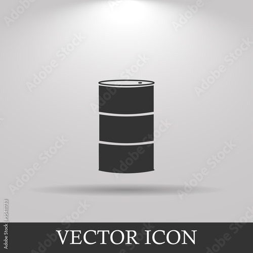 Simple icon barrels of oil.
