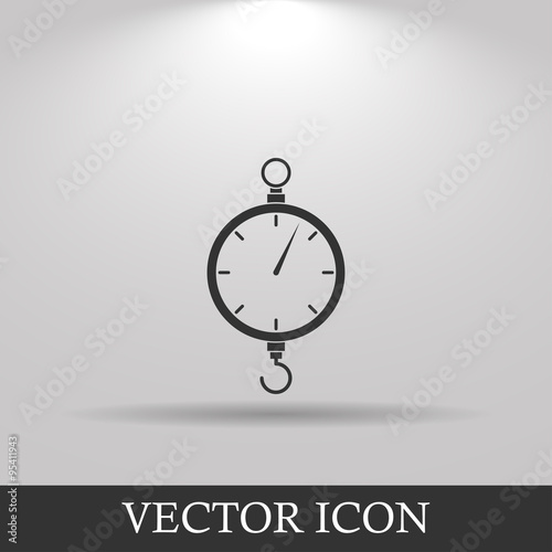 scales icon. Flat design style