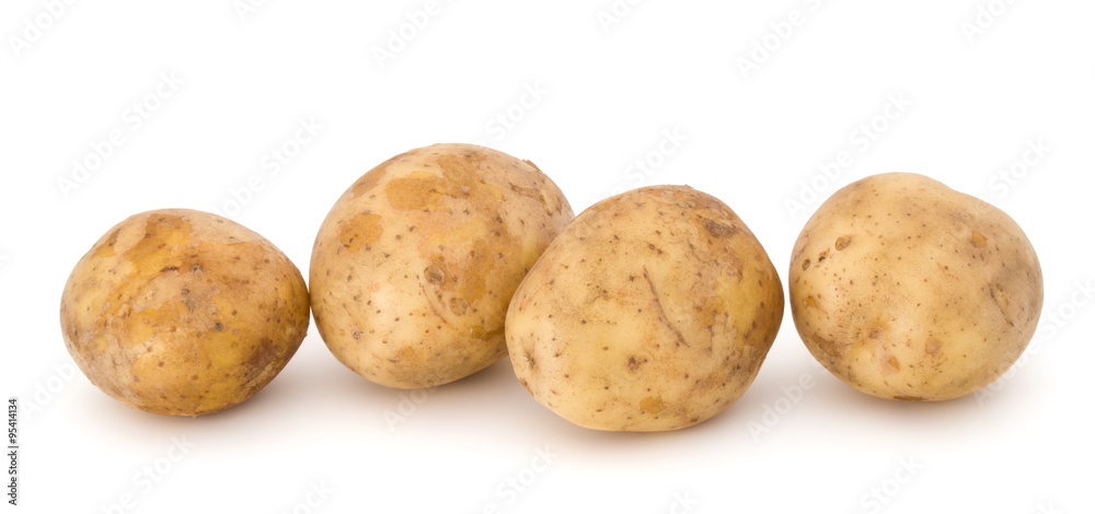 new potato tuber isolated on white background cutout new potato tuber isolated on white background cutout