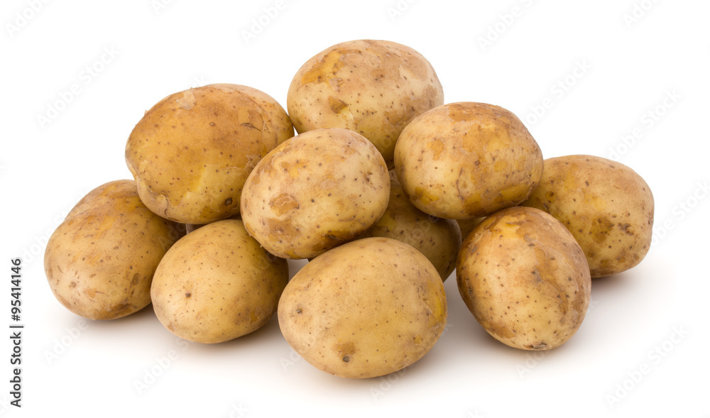 new potato tuber isolated on white background cutout new potato tuber isolated on white background cutout