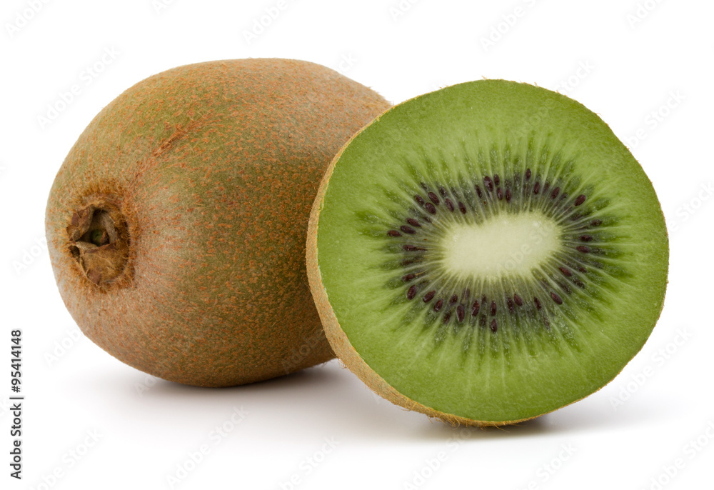 Sliced Kiwi fruit isolated on white background cutout Sliced Kiwi fruit isolated on white background cutout