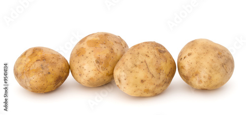 new potato tuber isolated on white background cutout