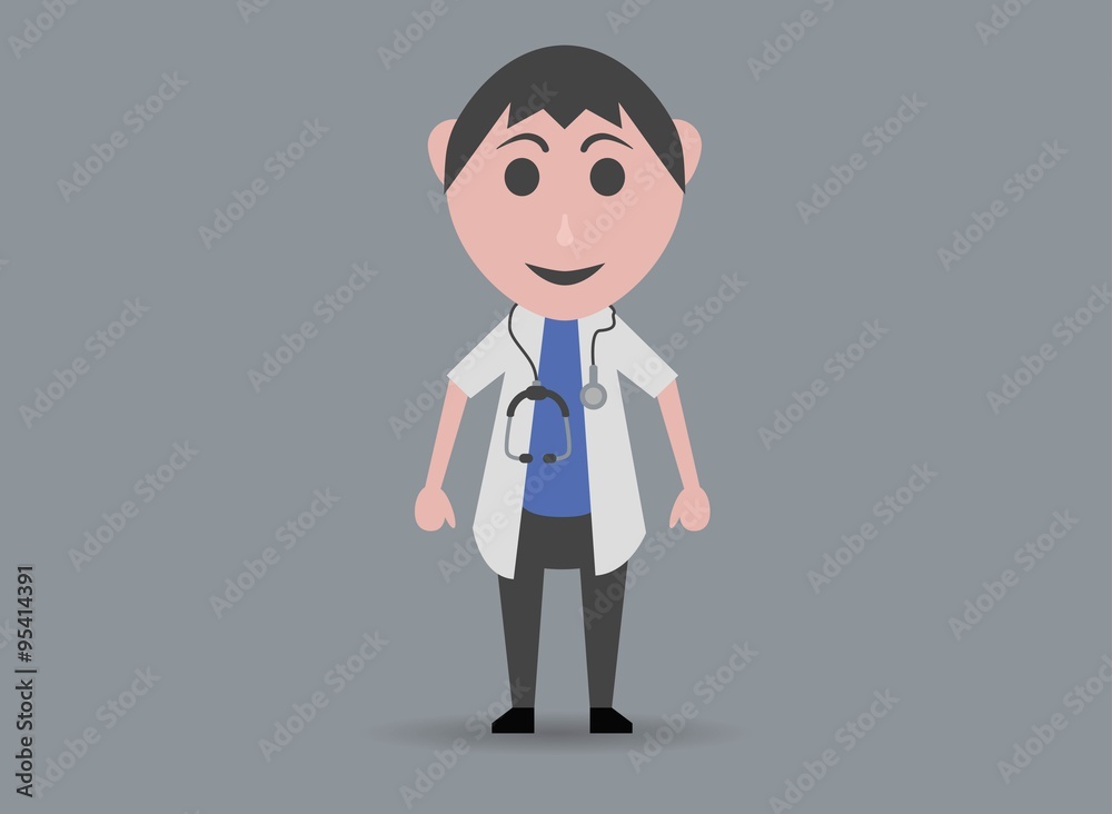 child doll doctor with stethoscope child doll doctor with stethoscope