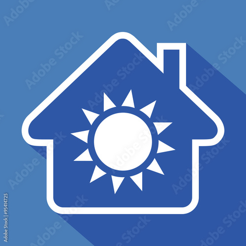 Logo maison et chauffage.