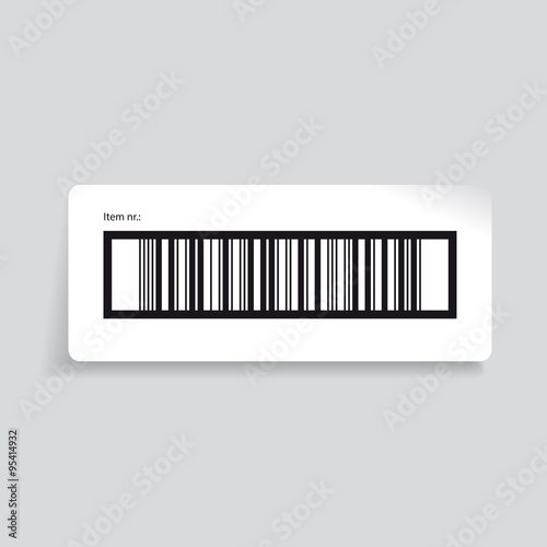 Barcode label vector