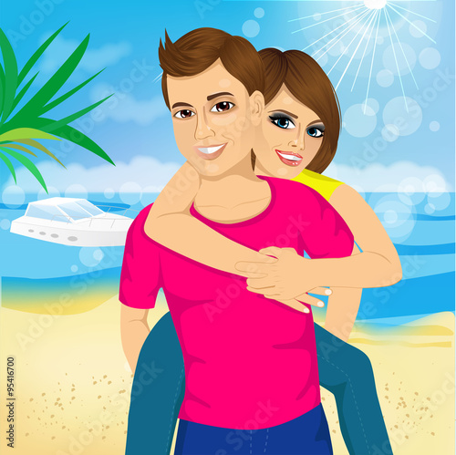 Happy couple in love
