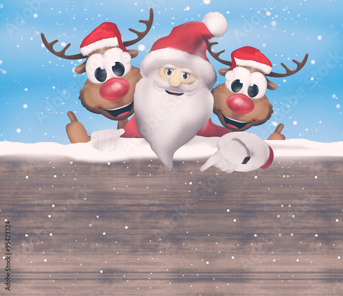 Christmas Santa Claus Reindeer