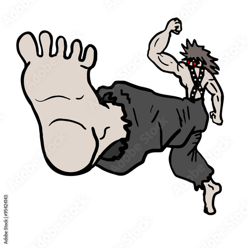 kick illustration