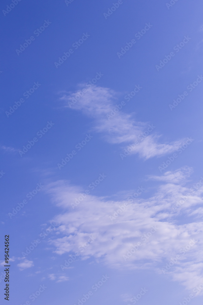 blue sky with tiny clouds, texture and background
