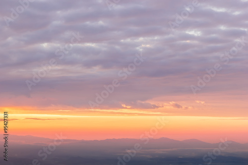 Sunrise over the Mountains