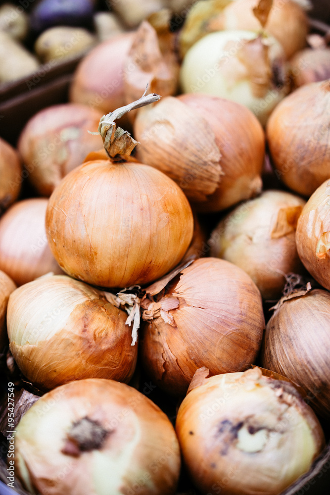 Onions at the market