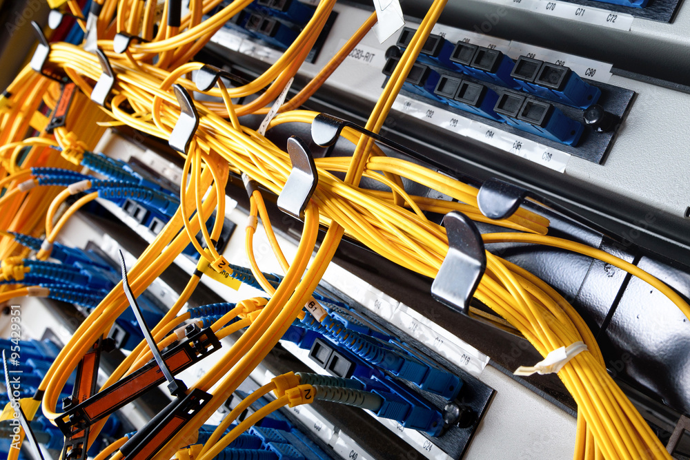 Fiber optic connecting on core network swtich Fiber optic connecting on core network swtich