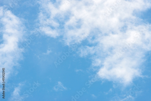 beautiful blue sky with white cloud