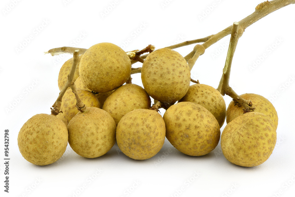 longan. fresh longan on white background longan. fresh longan on white background