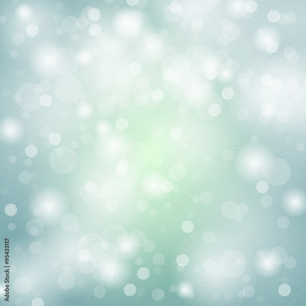 bokeh abstract light on green background