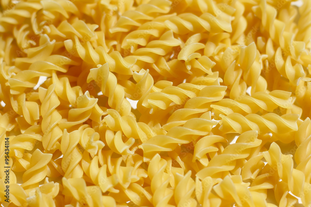 Close up of raw pasta Close up of raw pasta