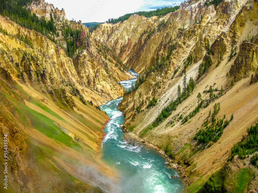 Fototapeta premium Lower Falls in Yellowstone