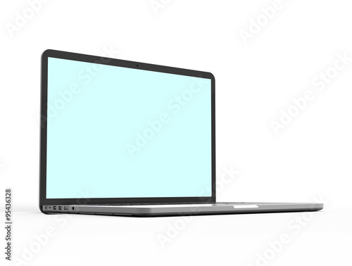 Laptop computer isolated on white